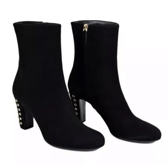 gucci leather bootie with studs